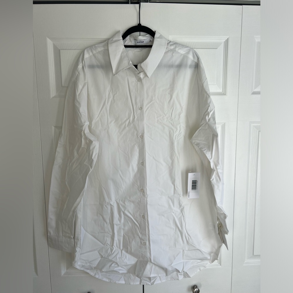 Oversized womens dress shirt